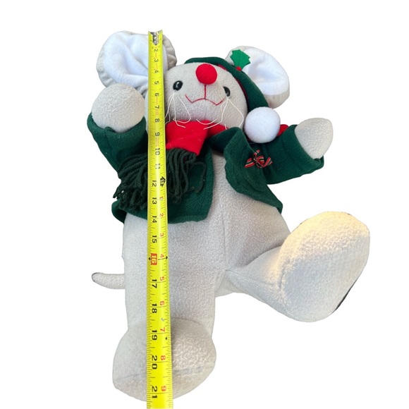 Mouse Rat Rodent Plush Commonwealth Christmas Holiday Fleece Scarf Coat 22” Inch - Picture 7 of 8